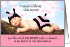 Congratulate Two Dads BUZZING About the Birth of their Daughter card