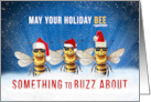 Honey Bee Something to Buzz About Christmas card