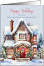 From Our New Address Happy Holidays Custom card