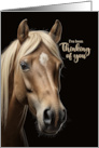 Thinking of You Horse Blank card