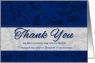 Business Thank You for the Interview Blue and Silver card