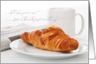 Business Breakfast Meeting Invitation Coffee and Croissant card