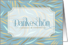 Dankeschon German Thank You Sky Blue Botanical card