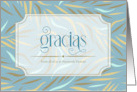 Gracias Thank You Botanical Sky Blue Business Name card