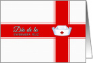 Dia de la Enfermera Feliz Spanish Nurses Day Blank card