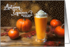 Autumn Equinox Pumpkin Latte Harvest Colors card