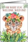 New Baby Congratulations Baby Cheetah Jungle Theme card
