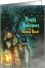 from a Ghoulish Bunch Halloween Witch and Cat card