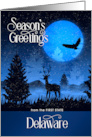Delaware The First State Woodland Deer Starry Night card