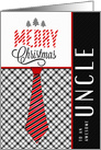 for Uncle Merry Christmas Masculine Necktie Sporty Theme card