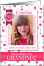 for Grandma on Mother’s Day from the Grandkids Custom Photo card