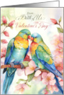 From Both of Us on Valentine’s Day Lorikeet Parrots card