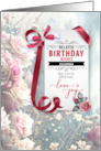 Belated Birthday Wishes with Custom Name and Vintage Roses card