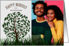 Norooz Persian New Year Tree and Grasses Custom Photo card