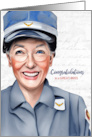 for Female Boss Postal Service Retirement card