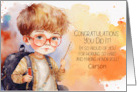 Honor Roll Congratulations Custom Front with Boy card