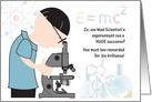 Science Fair Academic Achievement Congratulations Mad Scientist card