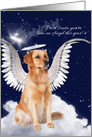 Golden Retriever Angel Dog Christmas card