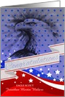 Custom Eagle Scout Congratulations American Flag card