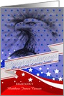 for Friend Custom Eagle Scout Congratulations American Flag card