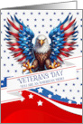 Veteran’s Day Patriotic Eagle in Red White and Blue card