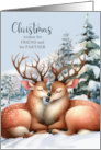 for Friend and His Partner Christmas Romantic Reindeer card