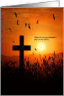 Sympathy for the Loss of a Loved One Sunset Cross card