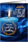 Gold Star Mother’s Day Blue Candle card