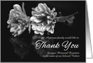 Custom Thank You for the Memorial Donation Classic Black card