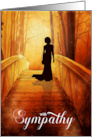 Sympathy Heavenly Bridge Female Silhouette Gold card
