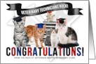 Custom Congratulations Vet Tech Graduate Cats card