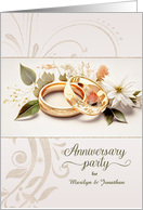 Wedding Anniversary Party Invitation Dancing Beach Moonlight card