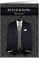 Will You Be My Best Man Custom Wedding Attendant card