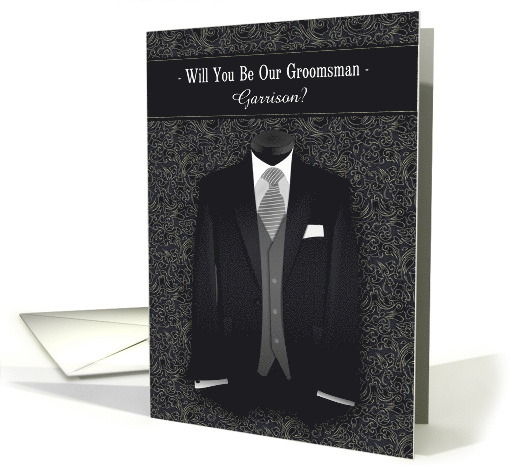 Will You Be My Groomsman Custom Wedding Attendant card (1014487)