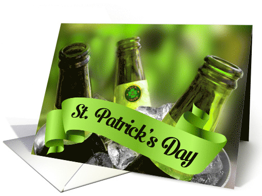 St. Patrick's Day Bucket of Green Beer card (1015411)