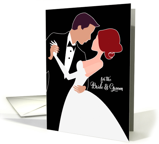 for the Bride and Groom on Their Wedding Day card (1019943)