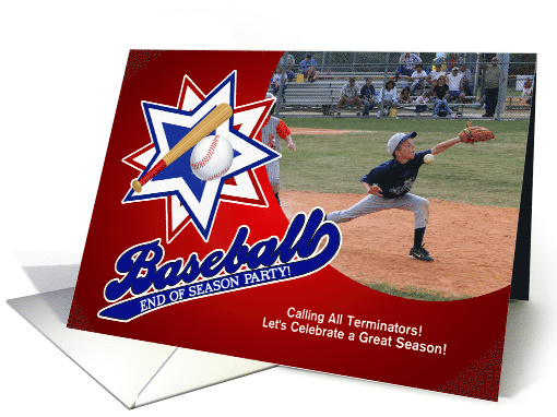 End of Baseball Season Custom Party Invitation card (1027853)