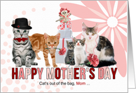 For Mom on Mother’s Day from all her Kids in Pink and Red card