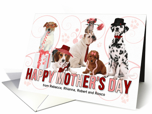 Custom For Mom on Mother's Day from the Pack Dogs card (1032517)