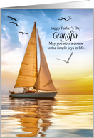 for Grandpa on Father’s Day Nautical Theme Sailing card