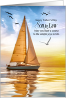for Son in Law on Father’s Day Nautical Theme Sailing card