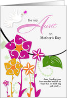 for Aunt on Mother’s Day Flower Garden Custom card
