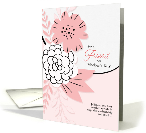 for a Friend on Mother's Day Flower Garden Custom card (1044869)