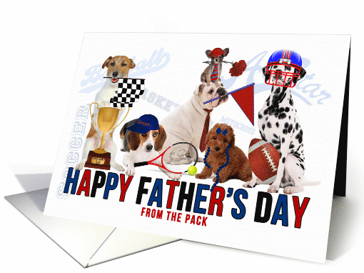 From the Dogs on Father's Day Dogs Sports Theme card (1045871)