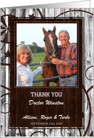 Veterinarian Thank You Western Themed Custom Photo card