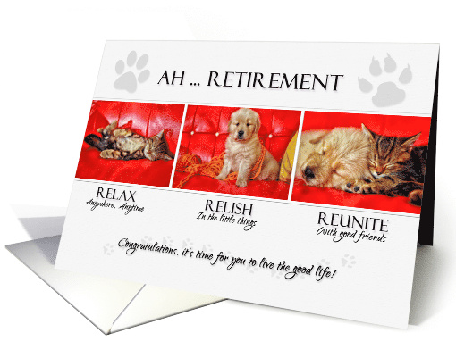 Fun Retirement Congratulations for the Pet Lover card (1049897)