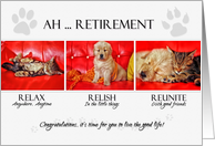 Fun Retirement Congratulations for the Pet Lover card