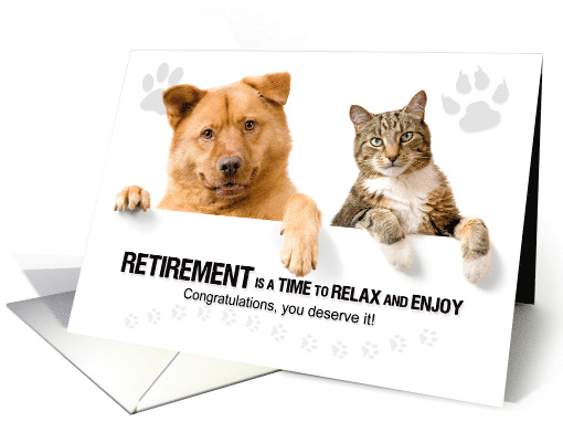 Veterninary Retirement Congratulations for the Animal Doctor card