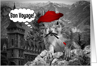 Bon Voyage! French Language Artist Squirrel card