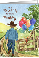 Birthday Party Invitation Cowboy Western Theme card